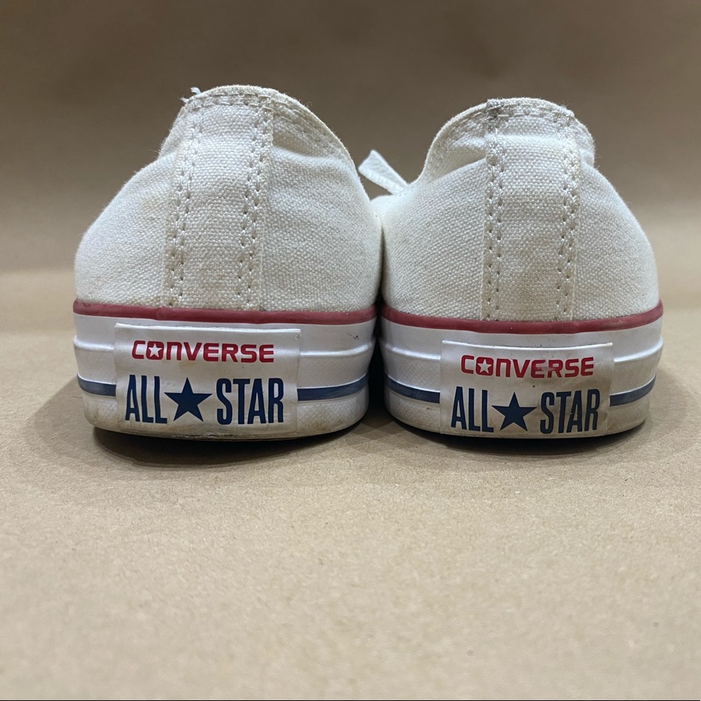 White low top converse. Size 10 women’s.